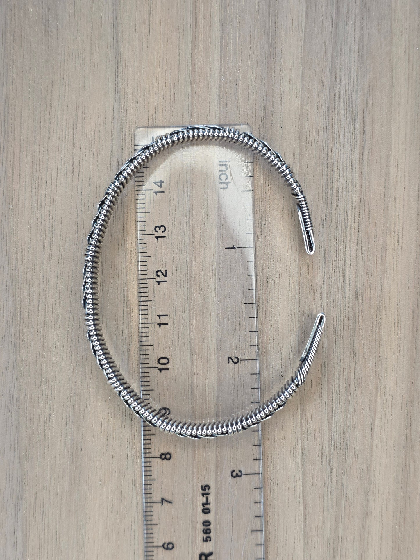 Braided Cuff (Sterling)
