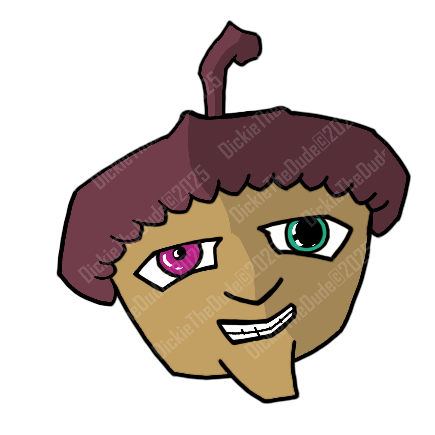 Crazy Acorn Sticker