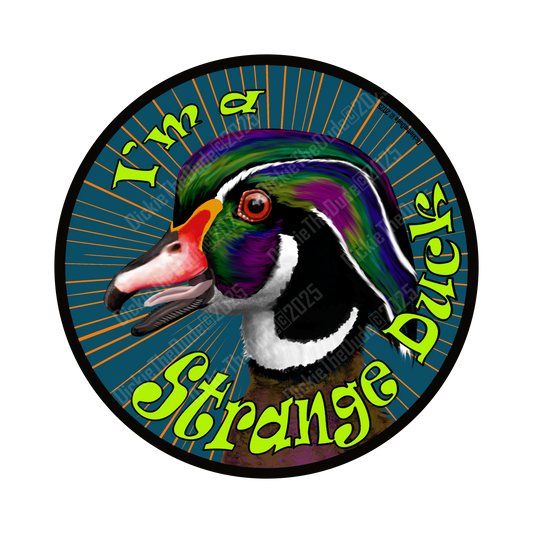 Strange Duck Sticker