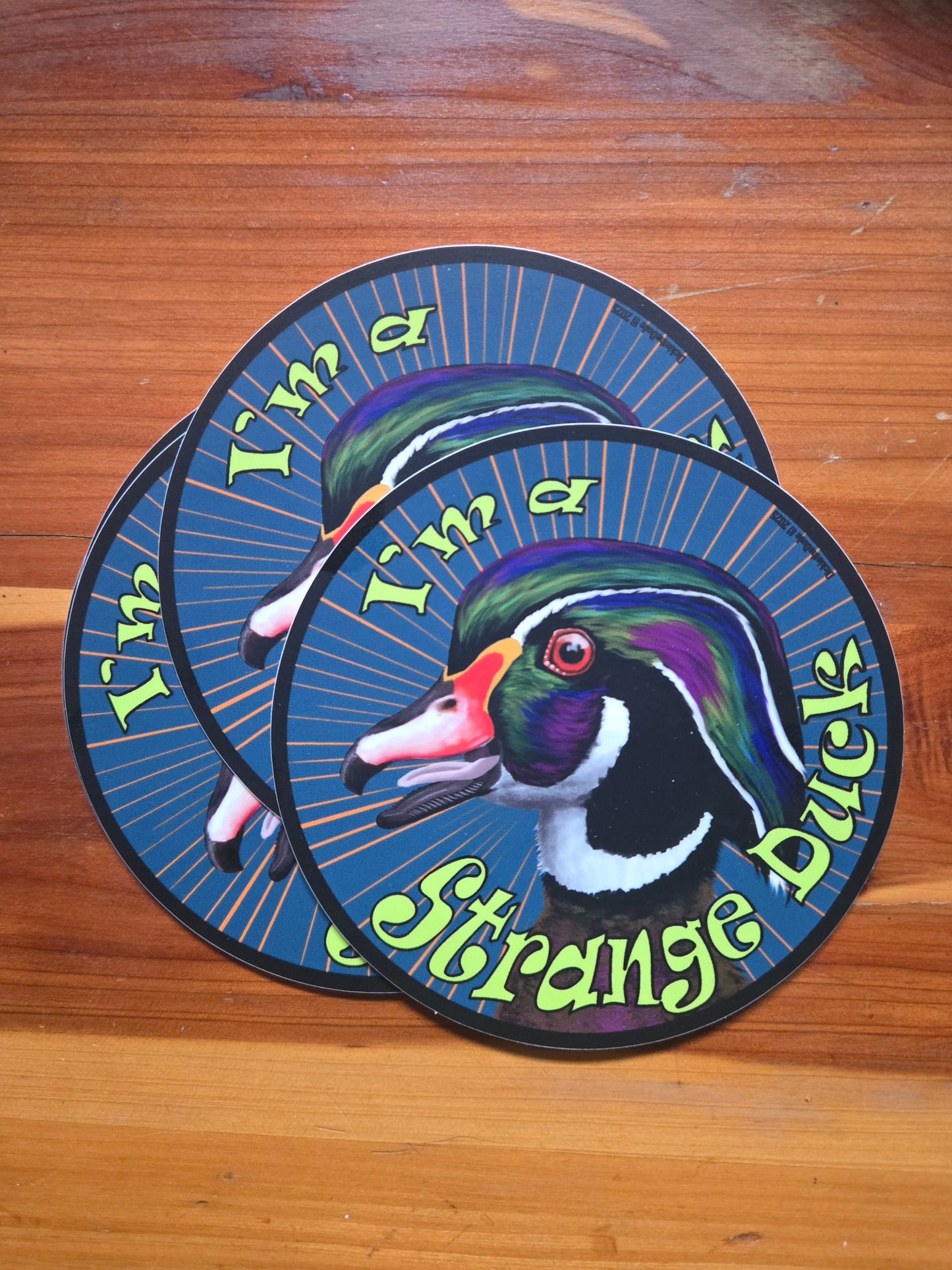 Strange Duck Sticker