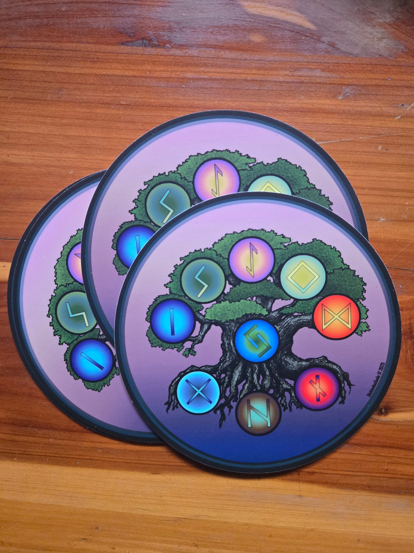 Yggdrasil and 9 Realms Sticker