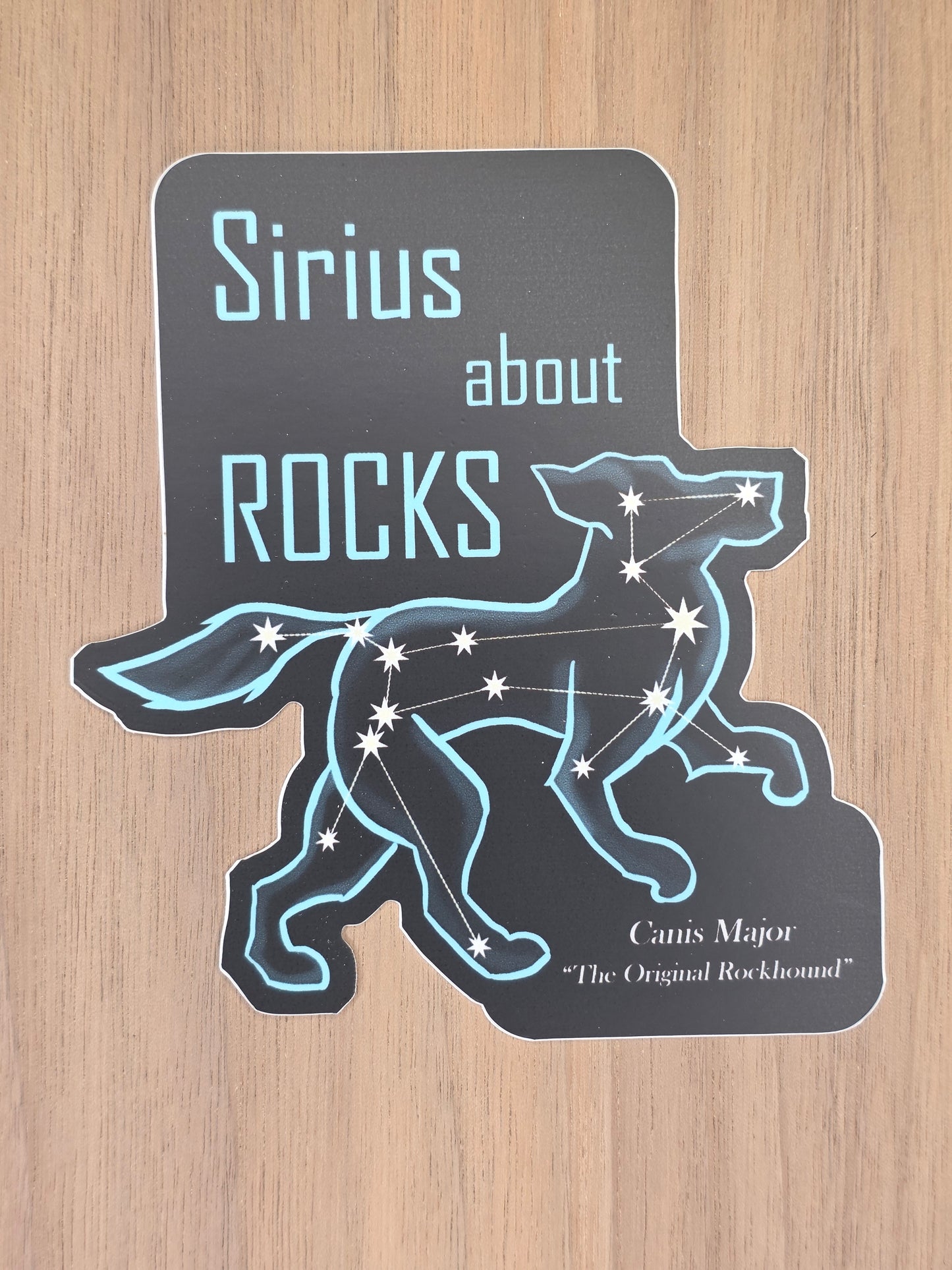 Sirius About Rocks Sticker