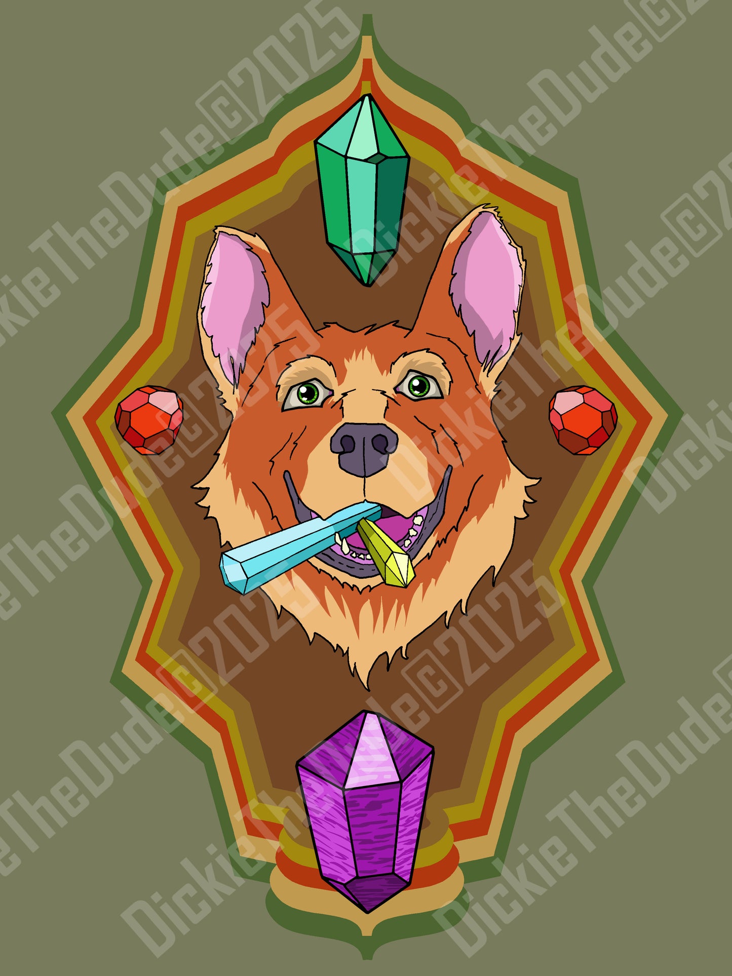Crystal Corgi - Earth Tone