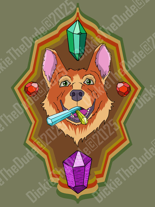 Crystal Corgi - Earth Tone
