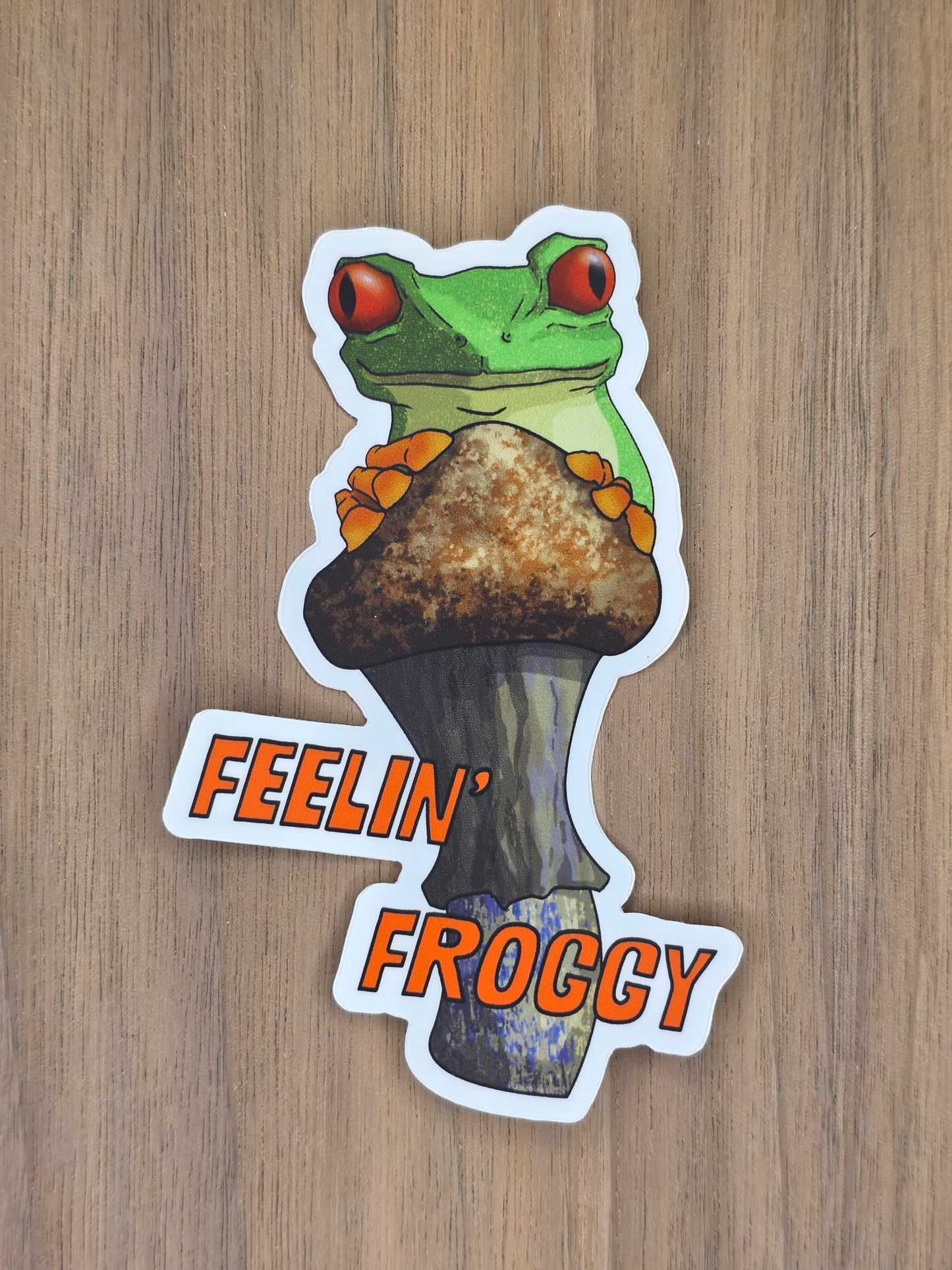 Feelin Froggy Sticker