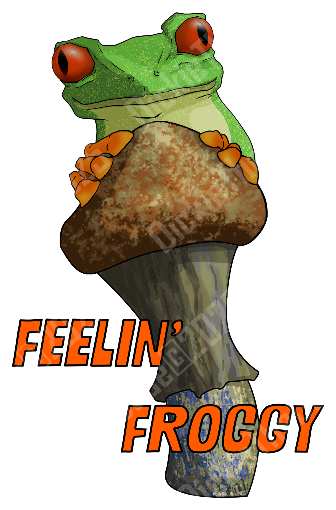 Feelin Froggy Sticker