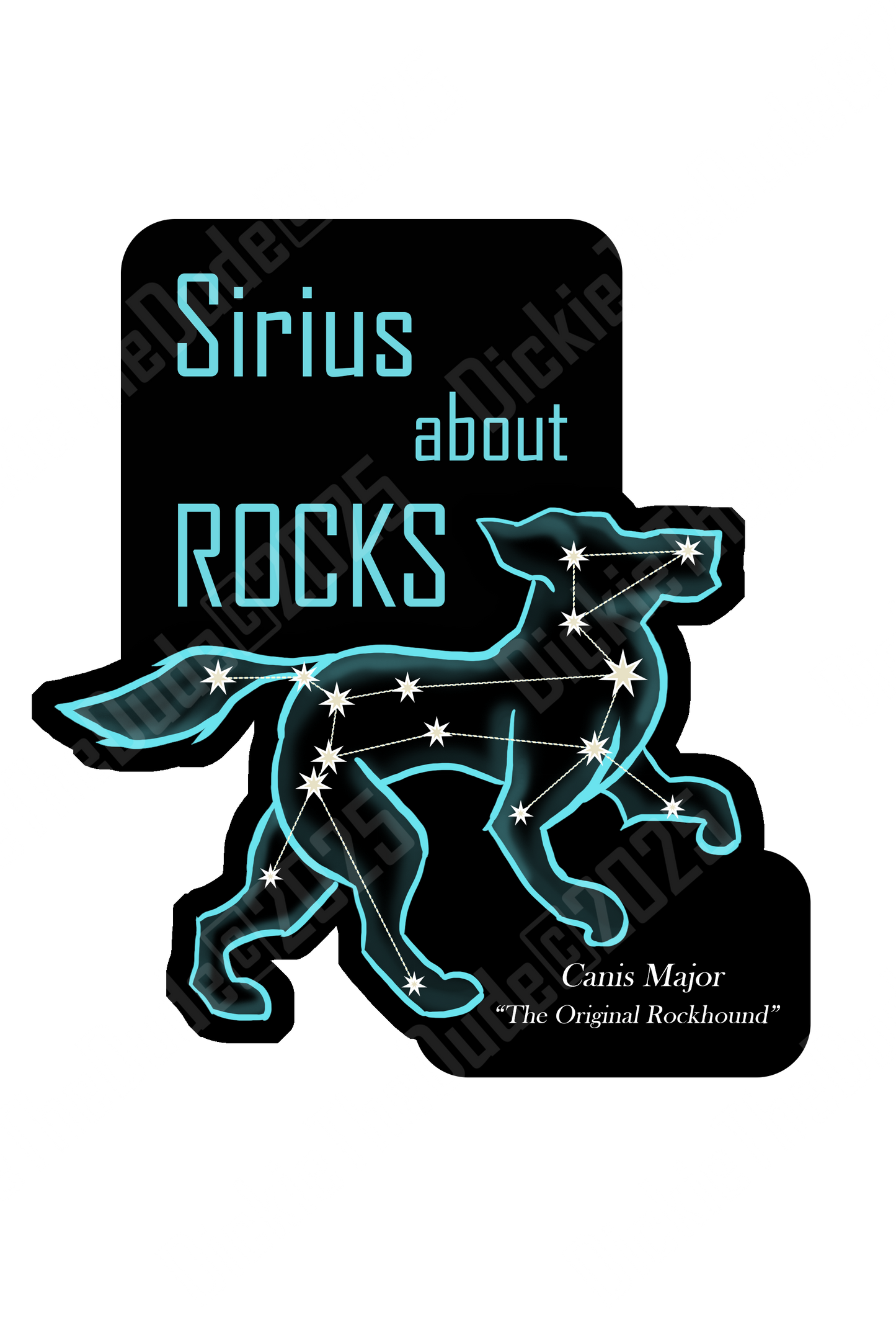 Sirius About Rocks Sticker