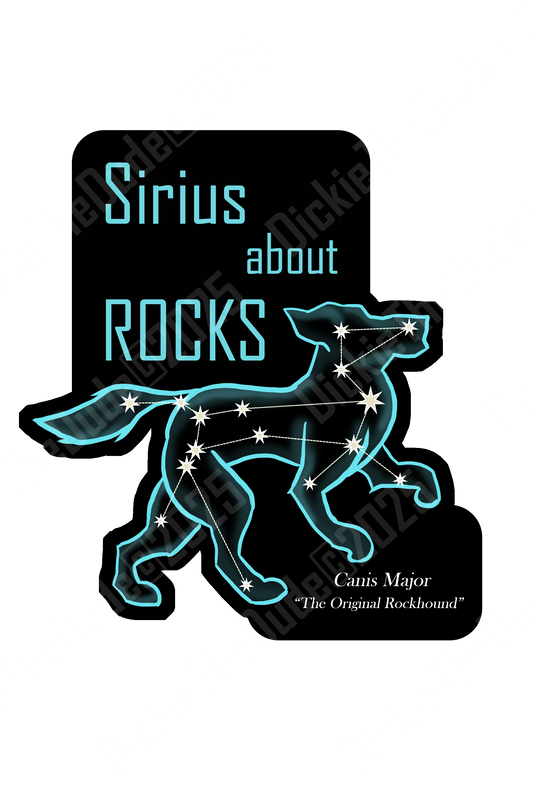 Sirius About Rocks Sticker